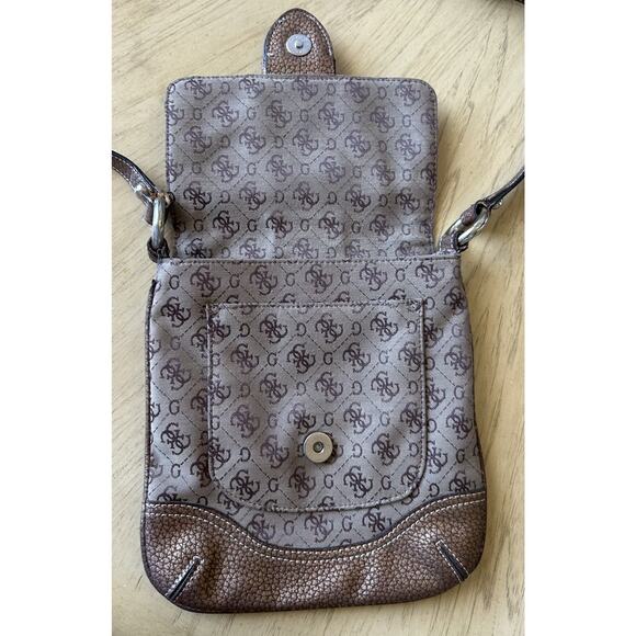 Vintage Guess Y2K 90s 2000s Studded Hand Shoulder Bag Purse Monogram Crossbody - Picture 5 of 14